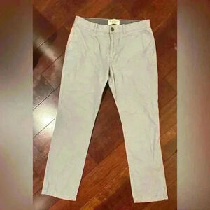 Men’s Original Penguin Gray Chino Straight Leg Pants Size 34/32
